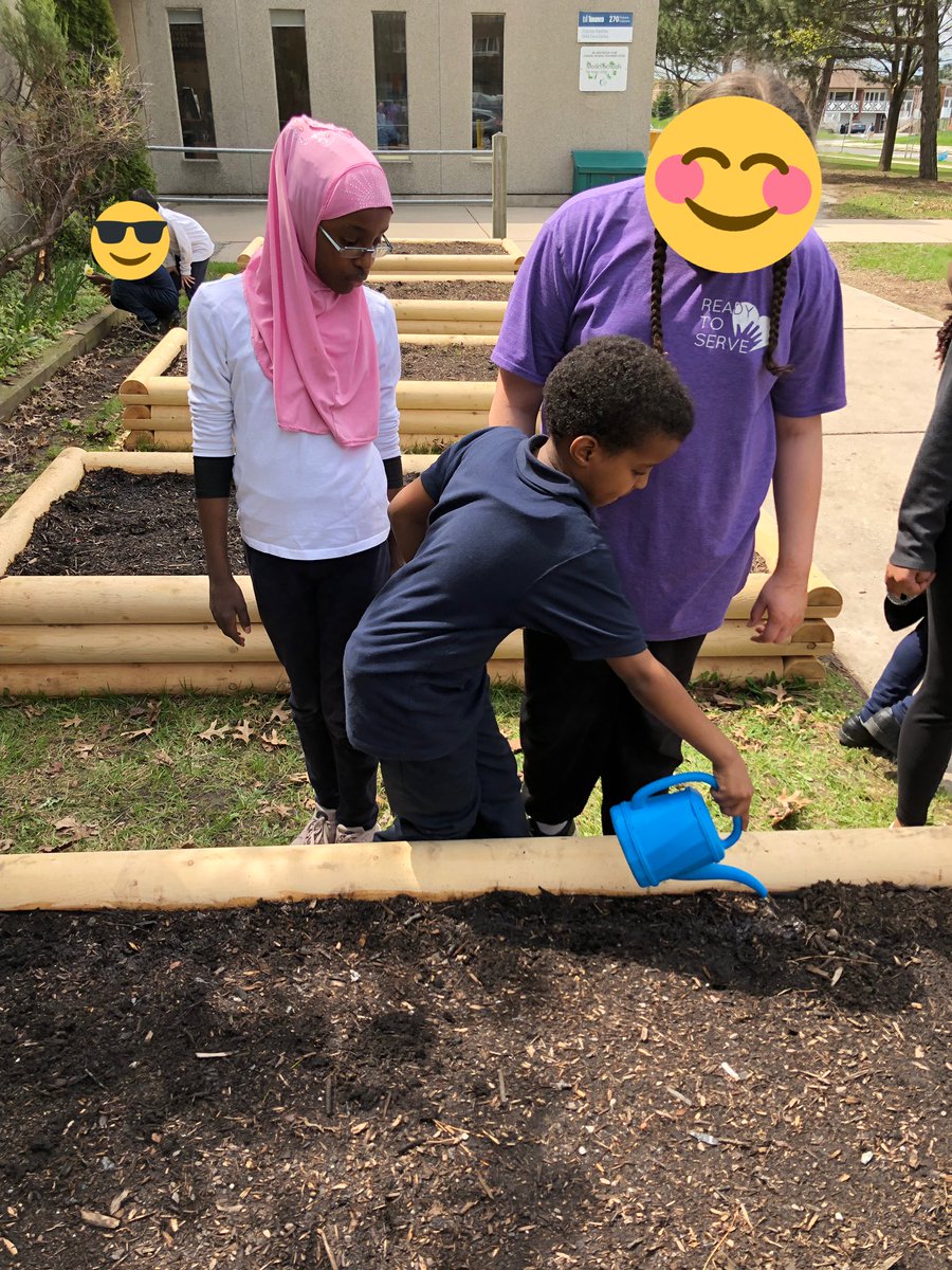 Today ss planted arugula, beets and dill seeds and what a great weather it was to do just that! <a href="/TDSB_Firgrove/">Firgrove Public School</a> Ss are making sure to water their plants everyday! @KidsGrowingCity <a href="/RonFelsen/">Roni Felsen</a> <a href="/TDSBKPeters/">TDSBKPeters</a> #TDSBCCEL19