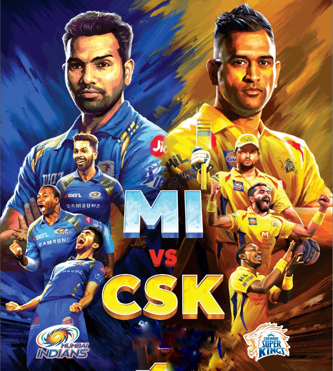 Chennai Super Kings Fans on Twitter: &quot;Qualifier 1 Chennai Super Kings vs Mumbai Indians. Who will win? RT- CSK Like- MI #CSKvMI #CSK #WhistlePodu #Dhoni… https://t.co/8OoBB1C98O&quot;