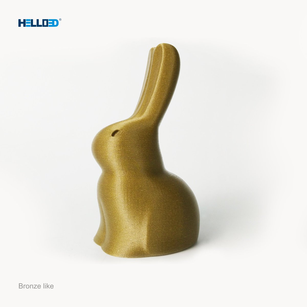 #HELLO3D Metal like filament, print with 200℃ temeprature and 60mm/s speed, infill 15%.
#copper #bronze #gold #pla #3dfilament #3dprinting #3dmodel #rabbit #metallic #3d #3dprinter <hello3dprint.com>