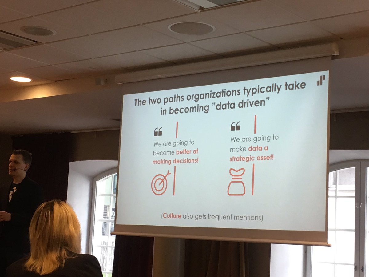 Attending  Analytics &amp; Data Science event today and love how Lasse Giris from <a href="/SolitaOy/">Solita Oy</a> defines data driven. What path are you taking? #managementevents