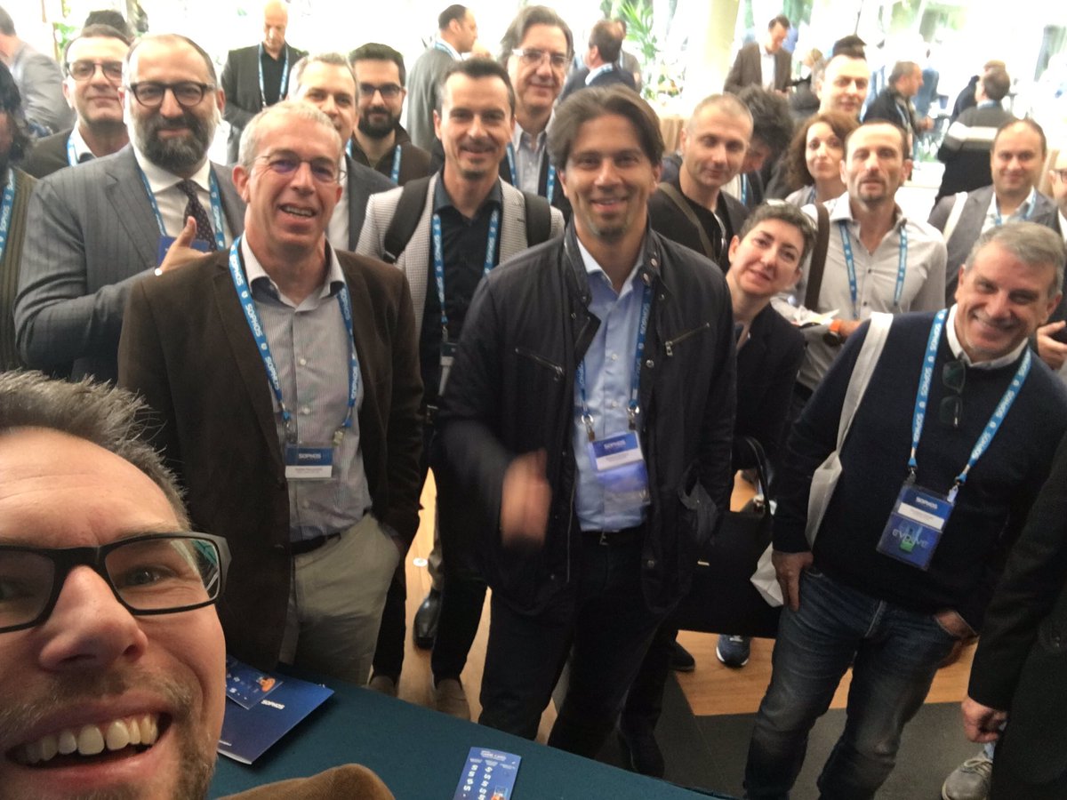 TheRealPontus's tweet image. Here’s the winning team In Italy. Sophos partners seeing the difference! #SophosPC #sophos