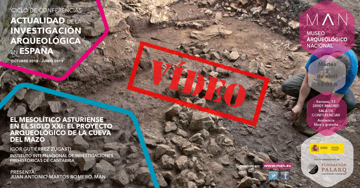 MANArqueologico's tweet photo. ¿Quieres conocer el proyecto arqueológico de la Cueva del Mazo? No puedes perderte el vídeo que hemos subido a nuestra web de la conferencia del pasado 2 de abril del ciclo “Actualidad de la investigación arqueológica en España”: 
👉 https://t.co/4oLPdzlw1E https://t.co/xhaf8qQacX