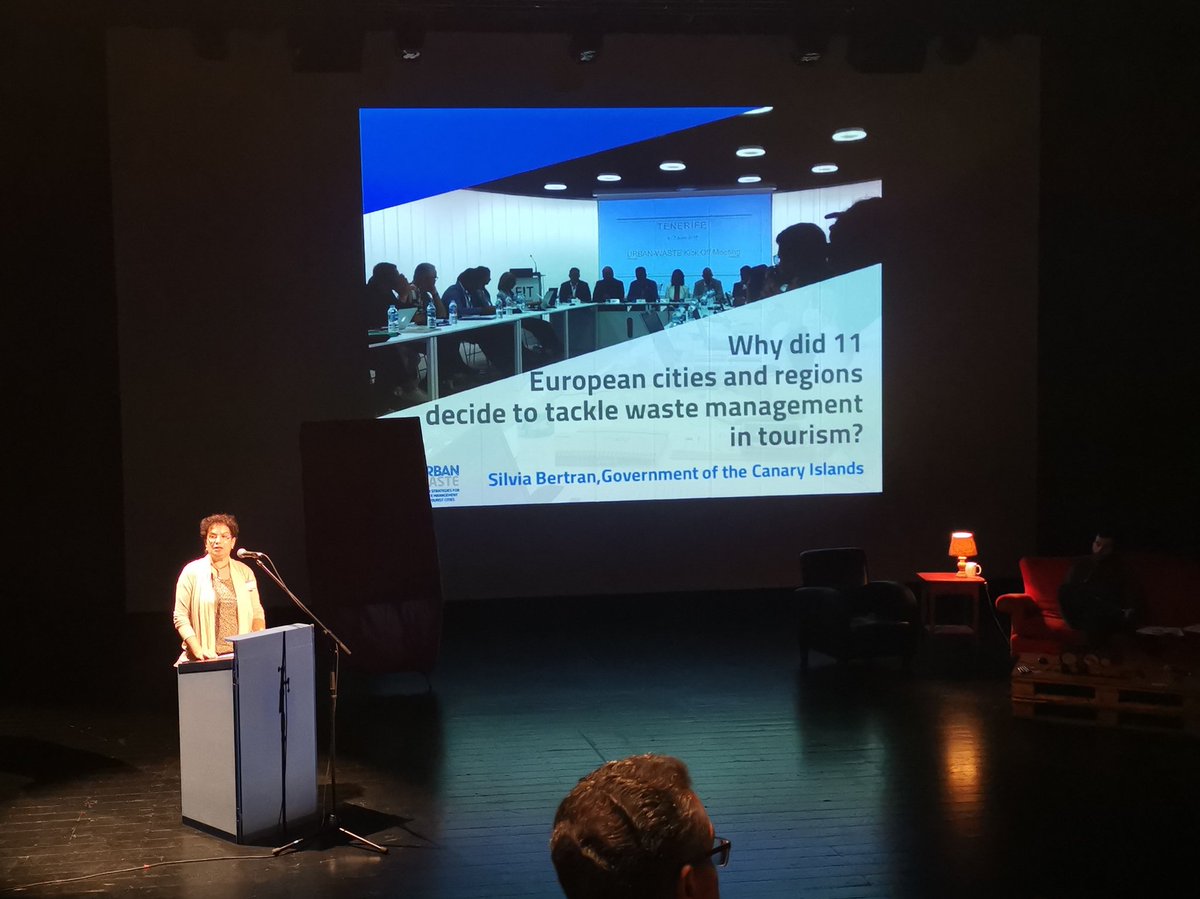 AzoresEUoffice's tweet photo. Great @canarias_es Government Silvia Bertran open speech at #UrbanWasteEU #UWfinconf. Recognition of challenges and transforming them in motivating opportunities. Mentions #Azores, @EuropaRUP and article 349 of Treaty on the Functioning of the #EU. More: https://t.co/IawQWGYcoy https://t.co/N42ecs3oDc