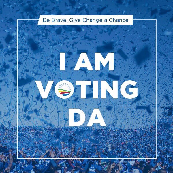 One day until South African general elections! 🙌🏽

Yes, I am voting for @Our_DA on the provincial and national ballot 🇿🇦🗳

#SollyforPremier #GPVoteDA 
#MmusiforPresident #OneSAforAll