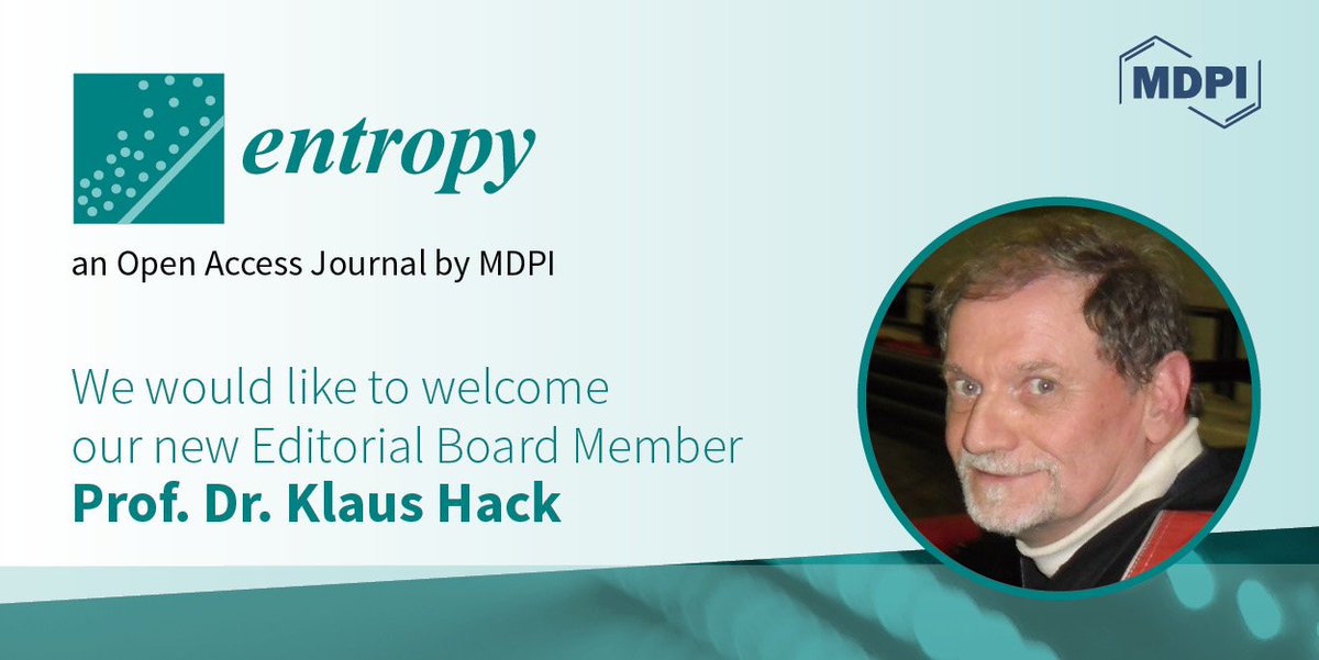 Entropy_MDPI's tweet image. 🎙️Welcome our new Editorial Board Member:
🔬Prof. Dr. Klaus Hack (GTT Technologies)
Research Interests: #computationalthermodynamics; CALPHAD; Gibbs energy modelling; #phasediagrams; thermochemical assessments; teaching thermodynamics; #processmodelling