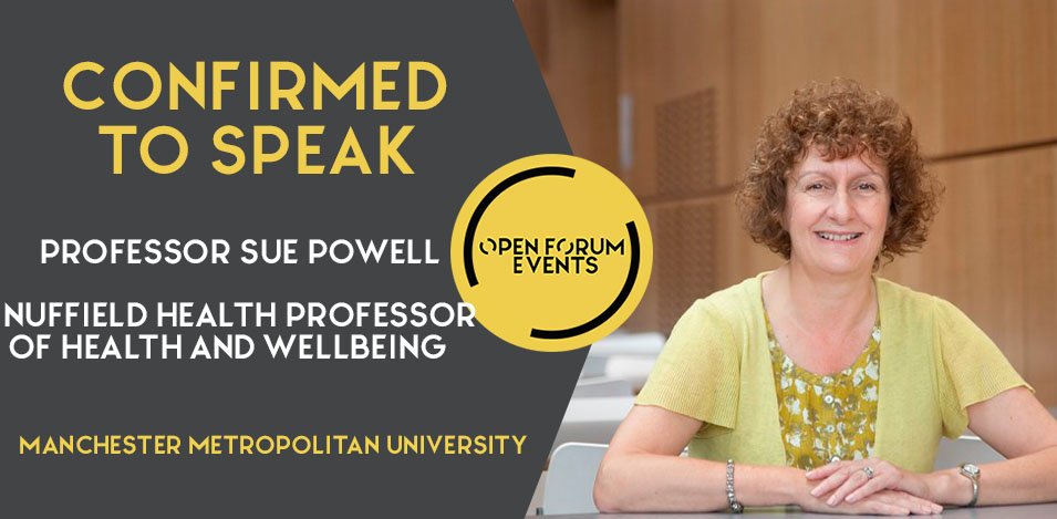 openforumevents's tweet photo. Looking forward to hearing from Professor Sue Powell, Nuffield Health, Professor of Health & Wellbeing, Manchester Metropolitan University @NuffieldHealth @ManMetUni #OFEMH @MaryWardHouse https://t.co/dtw8ar1vdb