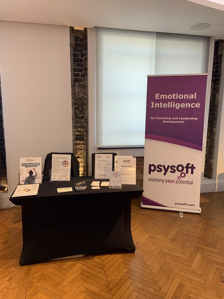 psysoft's tweet photo. Come and visit our stand at the UK ICF conference in London today and find out about the EQ-i 2.0 #emotionalintelligence assessment. #UKICF19 #psysoft #coaching #LeadershipDevelopment. https://t.co/kHnOg1W3Lc