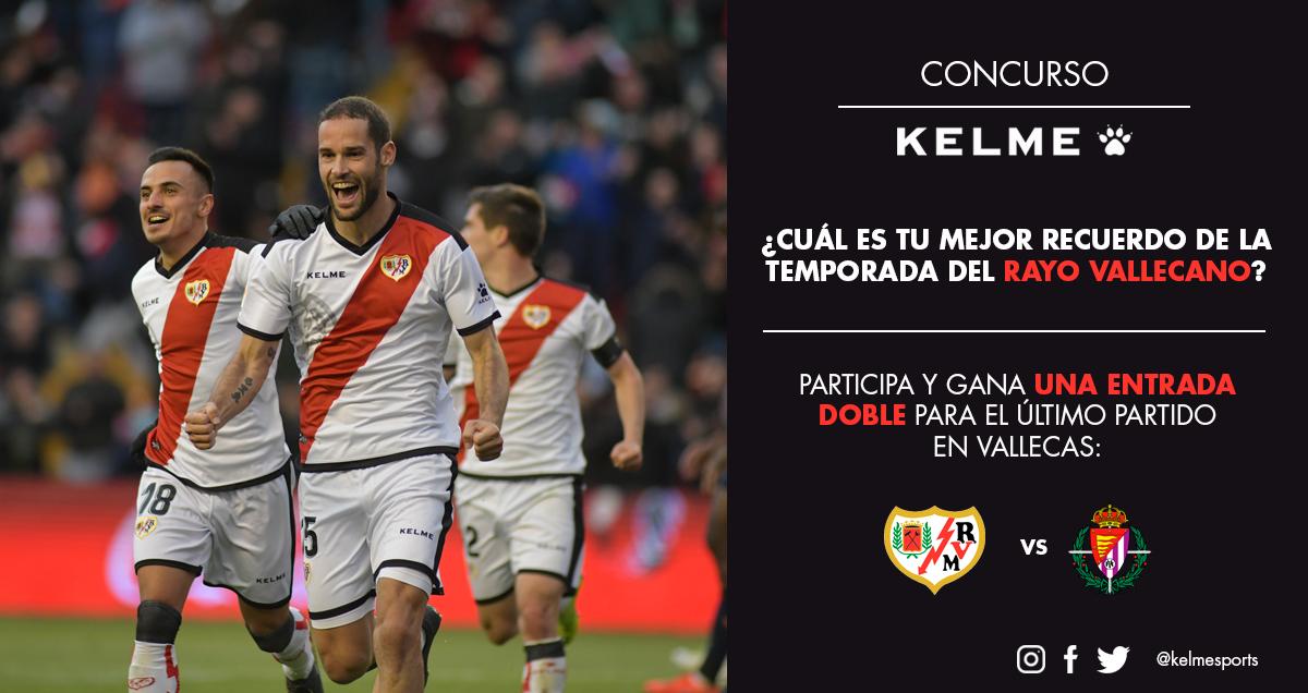 Kelmesports's tweet photo. CONCURSO | ¡Vive el último partido en Vallecas de este domingo! 🏟️ Cuéntanos cuál ha sido tu mejor recuerdo de esta temporada del @RayoVallecano y consigue 2 entradas para el #RayoRealValladolid de este domingo. Condiciones: comenta, dale 🔁 y síguenos. #VamosRayo ⚡ https://t.co/NfHbNlVaO6