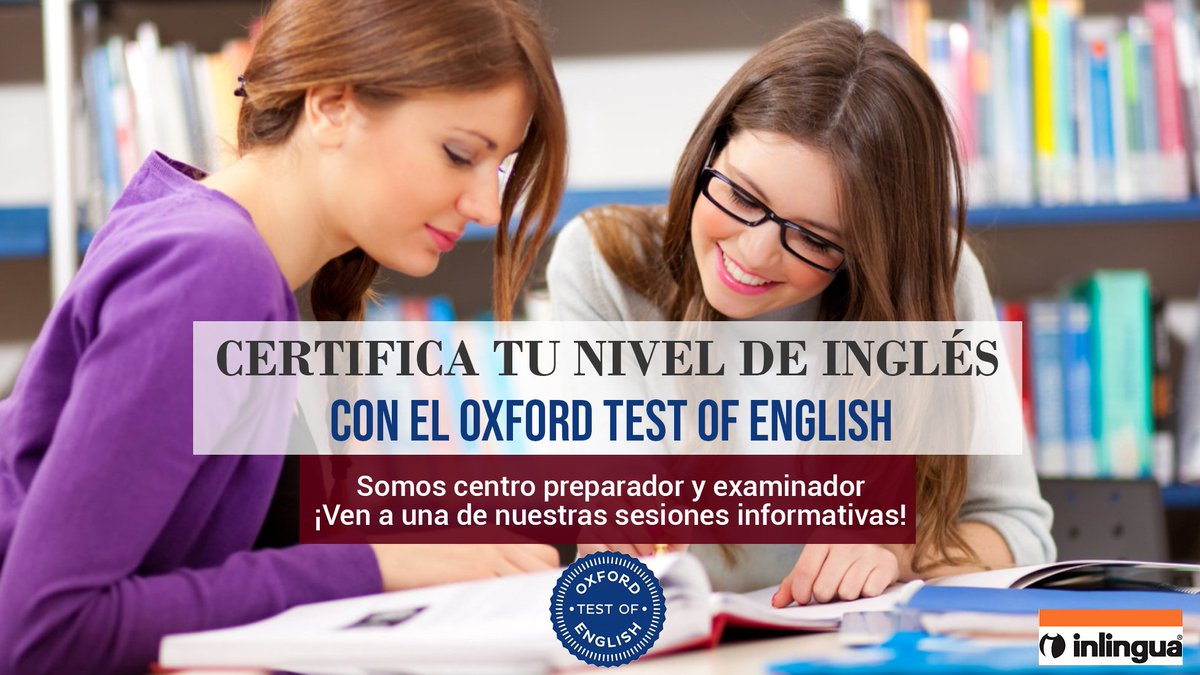 ¿Conoces el Oxford Test of English?
Es una certificación oficial de inglés que está ganando terreno a pasos agigantados. ¡Ven a una sesión informativa y conoce el examen!
Rellena el formulario de esta entrada inlinguagranada.es/ventajas-oxfor… y te contactaremos.
#granada #ingles #OTE