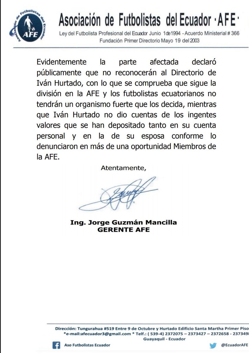 AFEcuador tweet media