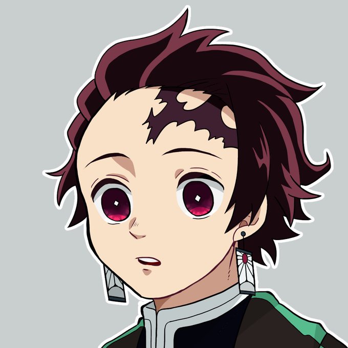 しぐたさんがTwitterに投稿した竈門炭治郎(鬼滅の刃)のイラスト。