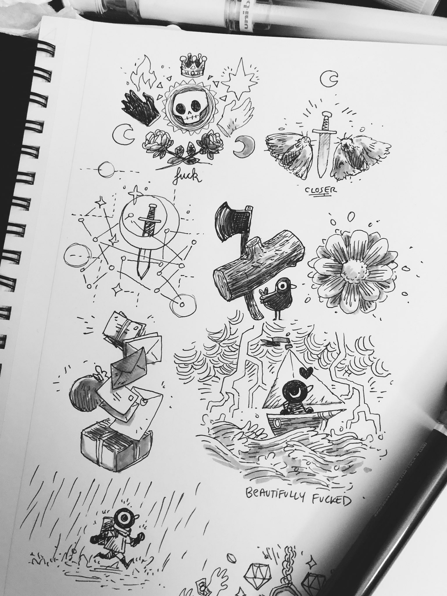 Dom2D ♠️ on X: "Drawing random stuff while watching brainless youtube  videos makes for an okay monday https://t.co/aqzuGSP7j0" / X