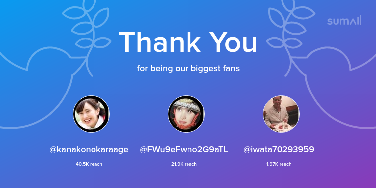PDark177's tweet photo. Our biggest fans this week: kanakonokaraage, FWu9eFwno2G9aTL, iwata70293959. Thank you! via https://t.co/ttuZy41t3R https://t.co/oq5ZHTz5e1