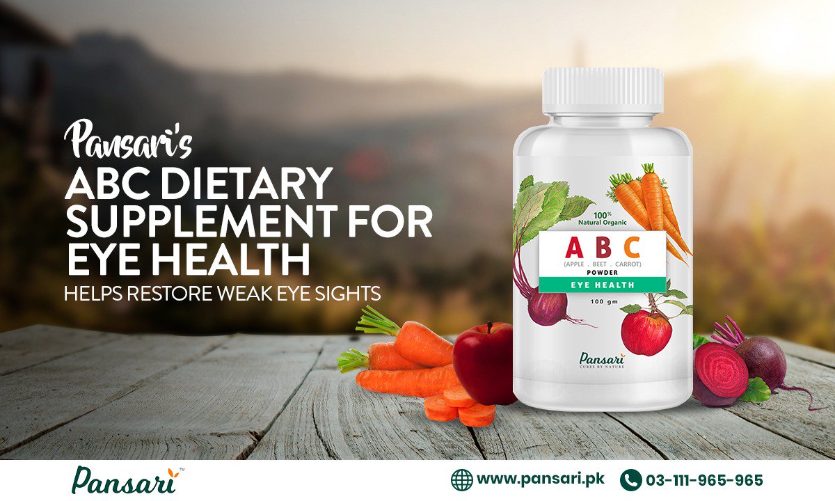 pansaripk's tweet photo. Our eyes are important, they’re our windows to the world’
ABC Powder for eye health will help you restore weak eye sights and will give you the perfect vision. 
#Pansari #ABCDietarySupplement #EyeHealth #ABC #Apple #Beetroot #Carrot #StayHealthy #GoHerbal #Organic #CuresByNature https://t.co/hZAP0ACeNp