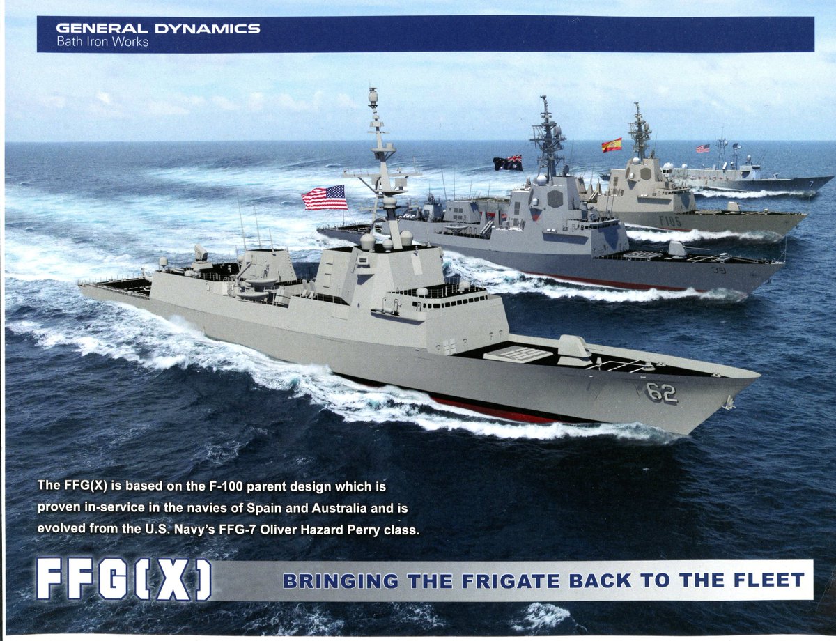 Chris Cavas Op Twitter More Views Of The Gdbiw Bath Iron Works Navantia Raytheon Ffgx Proposal For The Us Navy Unveiled Monday 6 May At Seaairspace Based On The Navantia F100 Aegis Frigate For