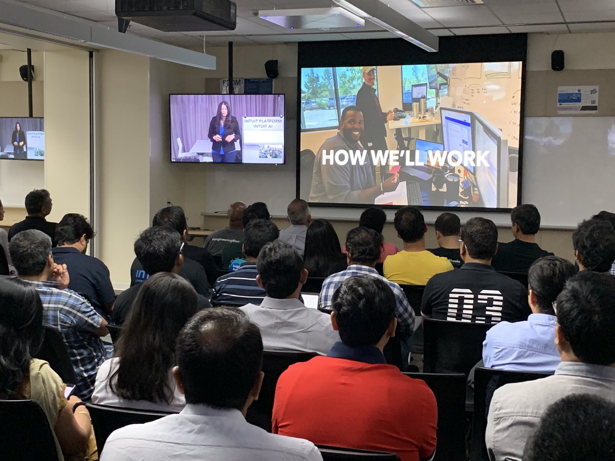 IntuitIN's tweet photo. ‘Build things once and build them really, really well. Hold a high bar for everything you do’ - @MariannaTessel on building awesome products and creating delightful experiences for our customers. #customerobession #PoweringProsperity https://t.co/E4ohgGTjbf