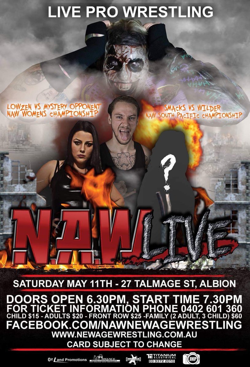 NAW_Australia's tweet photo. Join us this Saturday night for the fallout from Hardcore Retribution!

27 Talmage Street, Albion
Doors: 6.30
Show start: 7.30 https://t.co/bjGyc9wyZx