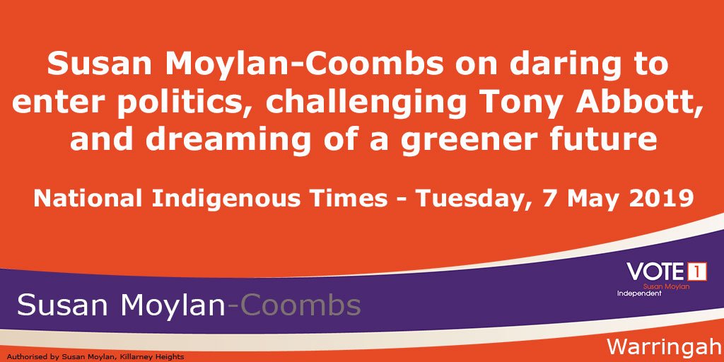 bit.ly/2vJW7FP National Indigenous Times story about daring to enter politics, challenging Tony Abbott and dreaming of a greener future #susan4warringah #WarringahVotes #auspoll #FirstNations #unityincommunity #politics