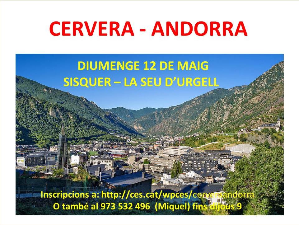 CES_Segarra's tweet photo. 12/maig: 7ª Etapa cicle de #Cervera a #Andorra: #Sisquer - #laSeuUrgell
Aquesta etapa tindrà una distància de 16 kms i 450 m+ i 1.000- de desnivells, aproximadament, per tant, en conjunt hi haurà més baixades que pujades, és recomanable dur bastons. https://t.co/1kJQwTDrdj