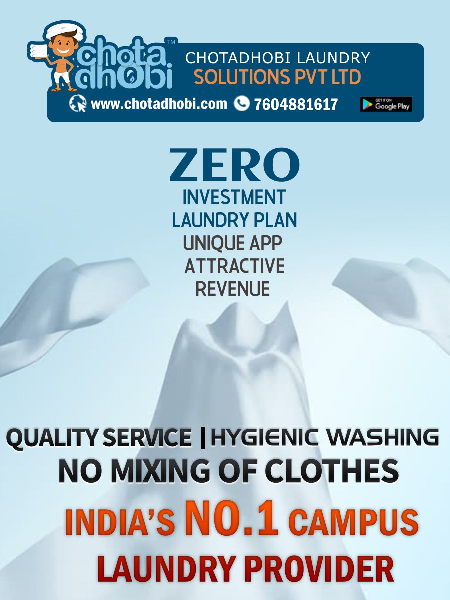 ChotaDhobi's tweet photo. Unique App for Laundry Service!!!

📲+91 76048 81617

#MobileApp #DressWash #Hostel #College #Students #Dress_Washing_Tips #WashClothes #DryCleaning #Fold @mobileappdaily @LACityLaundry @SafeLaundryTips  @mobileappMT @SafeLaundryTips @india_colleges @i_s_o @tweetisc https://t.co/K29aVO3xsI