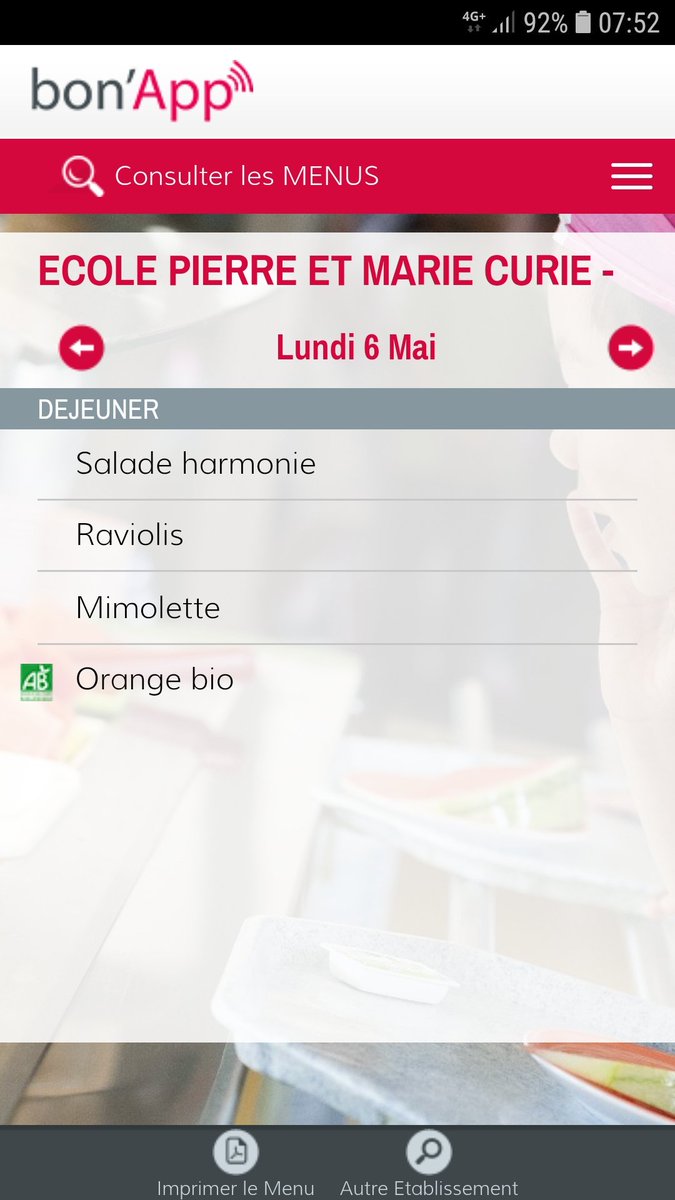 ape_pmc's tweet image. A la cantine, @ecolepmc cette semaine.... bonne semaine à tous.  Attention jeudi pas de cantine prevoyez un pique-nique et le gouter pour vos enfants. Belle semaine à tous.