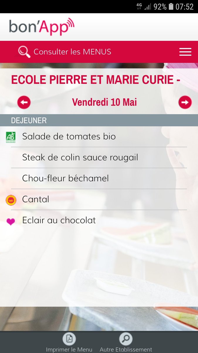 ape_pmc's tweet image. A la cantine, @ecolepmc cette semaine.... bonne semaine à tous.  Attention jeudi pas de cantine prevoyez un pique-nique et le gouter pour vos enfants. Belle semaine à tous.
