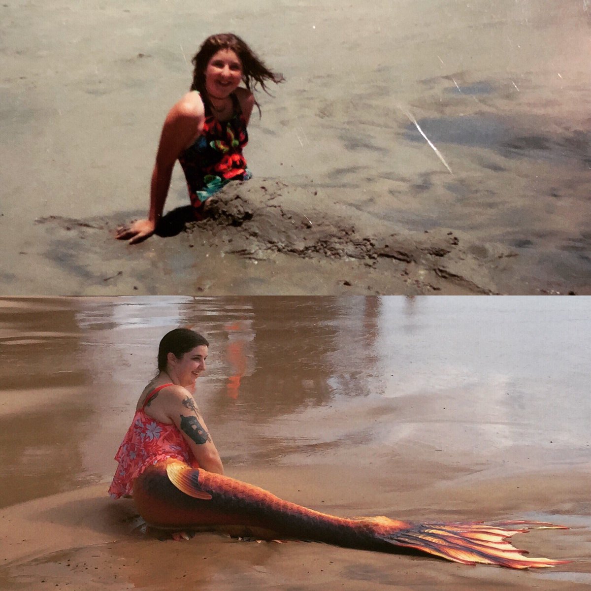 TeaAndTails's tweet photo. I’m posting this one again for mermay cause it’s one of my favorite then and now photos! I wanted to be a mermaid when I grew up, so I became a mermaid!
.
.
.
#deschutesrivermermaids #mermaid #mernation #inbend #bendoregon #bendlife #deschutesriver #cosplay #mermay2019 #mermay https://t.co/Uc4xU7WJOL
