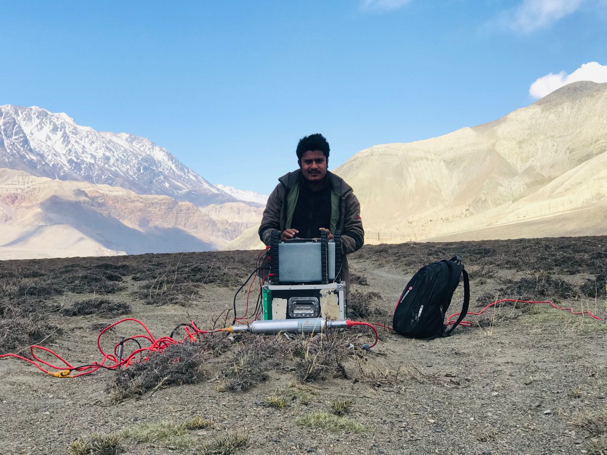 Geomative01's tweet photo. Good news from Nepalese clients"We have successfully imaged the seismogenic fault at the himalayan front." https://t.co/ToOp0KjckG