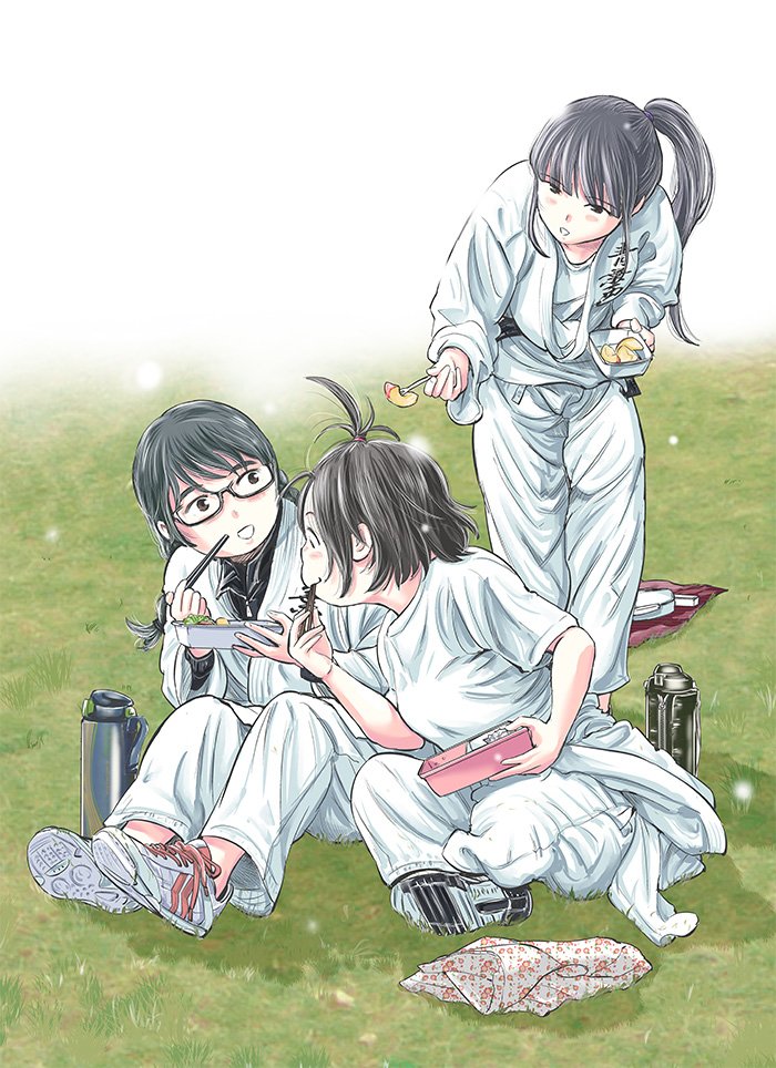 もういっぽん 22話目カラー オリジナル 漫画 スポーツ 青春 柔 村岡ユウ もういっぽん アニメ化 のイラスト