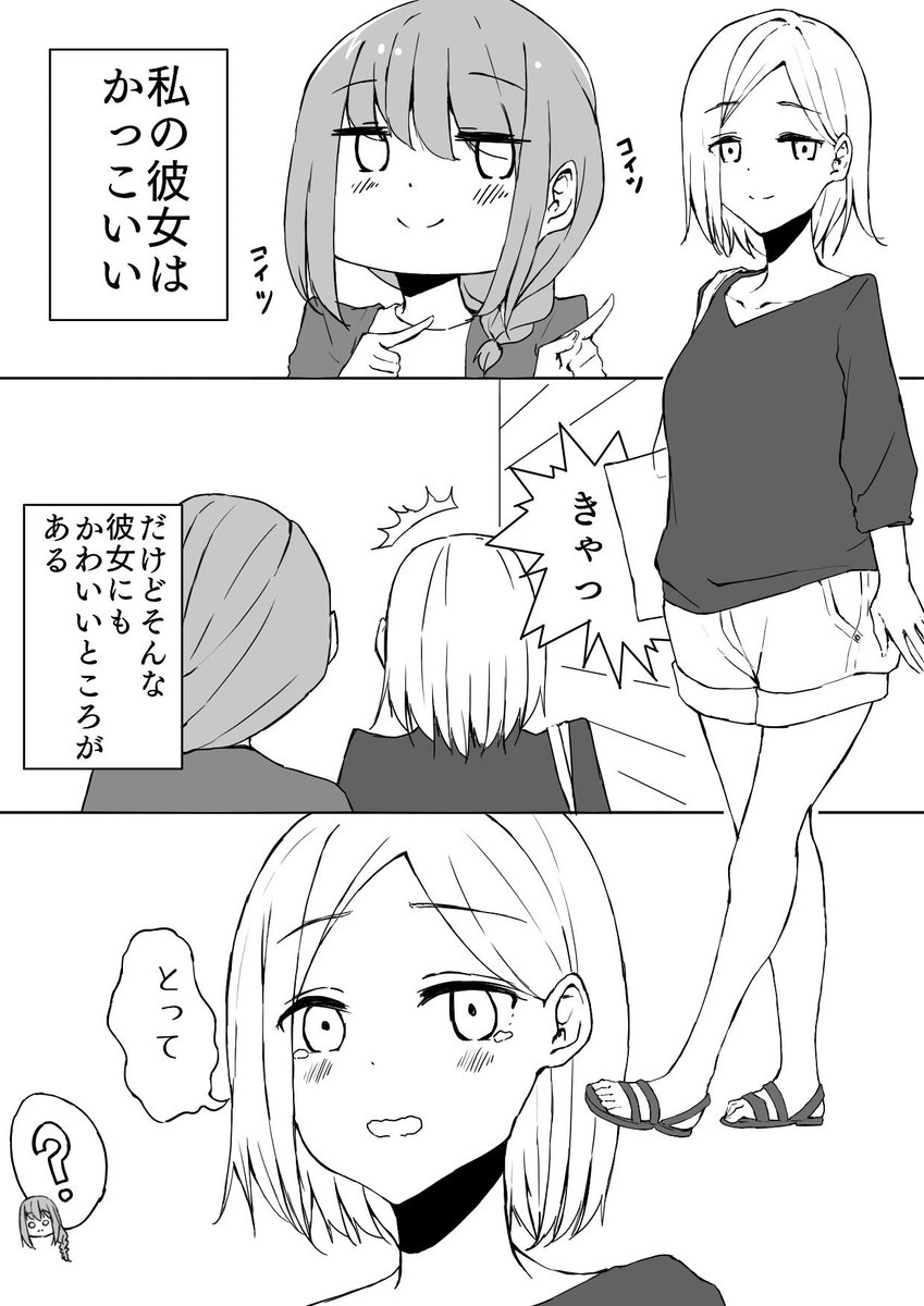 かっこよくてかわいい彼女
#創作百合 