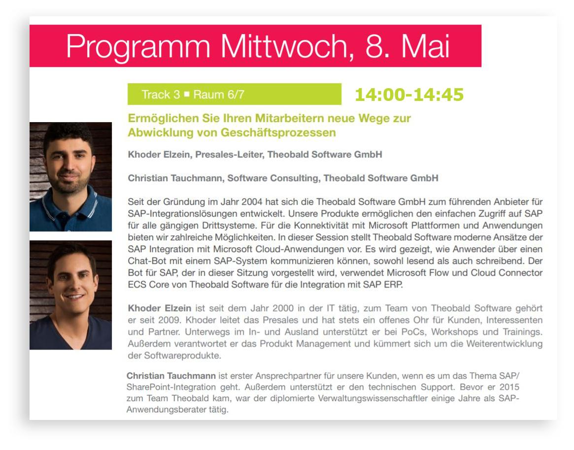Great news: Heute startet der #Microsoft Business User Jahreskongress #mbufJK19! Mit dabei tolle Sessions von @AxiansDE #Rödl_und_Partner #dox42 und @TheobaldSoftw: Das Kongress-Programm kann man auf 2019.mbuf.de einsehen &amp; herunterladen. Viel Spaß am mbufJK! @mbufde