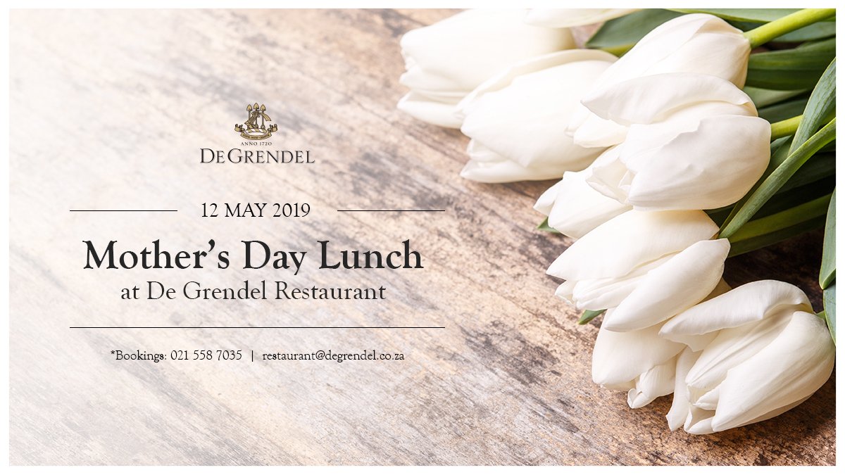 degrendelwines's tweet photo. Looking for the best way to spoil mom this #MothersDay? Join us at De Grendel Restaurant where we'll be serving a special food &amp; wine paired menu 🌸

Details: https://t.co/Dc7sOzCy1S

#CapeTown #FineDining #Wine #Weekend #Visit https://t.co/jKQhifdejs