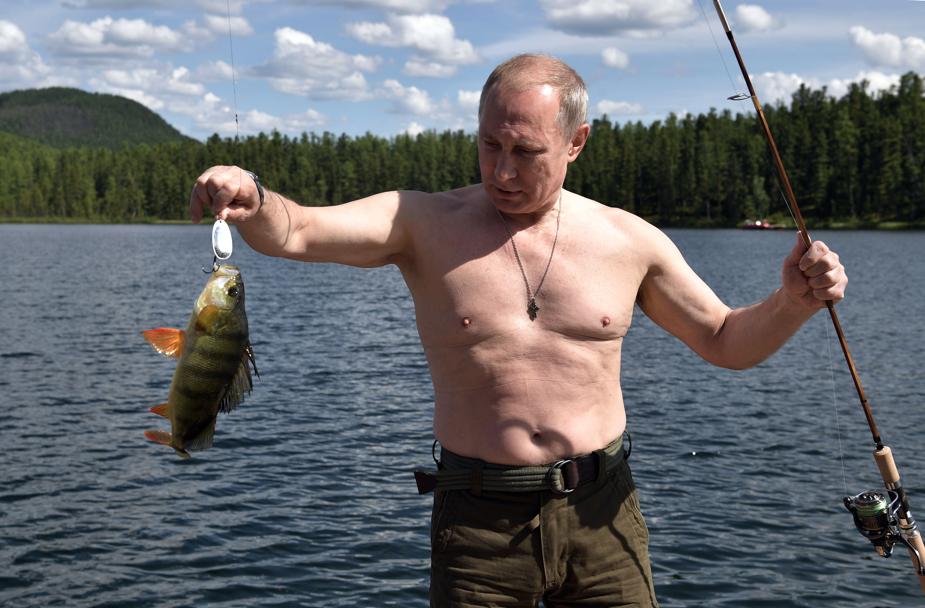 Seneca: "In like manner you should rebuke these two kinds of men, – both those who always lack repose, and those who are always in repose.'Here's Putin fishing