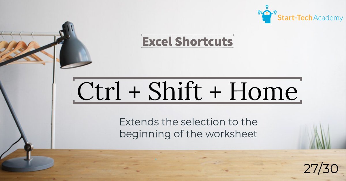 StartTechAcade1's tweet image. 30 Days - 30 Excel shortcuts (DAY 27)
Learn the most used 30 Excel shortcuts by practicing 1 shortcut a day.
To get the complete shortcuts e-book, subscribe to our mailing list at starttechacademy.com 
#Excel #MicrosoftExcel #ExcelShortcuts #ExcelTips #Ebook #ExcelTricks