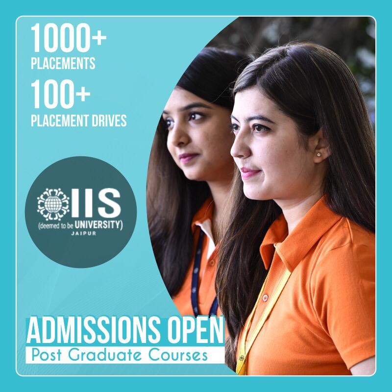IISUniversity's tweet photo. Admissions are now open for UG &amp;PG degree program, vocational and skill development program.

For more details https://t.co/Bl8ao2Rs1v

#iisuniversity #iisuni #iisu #jaipur #undergraduateprogram #postgraduateprogram #vocationalprogram #skilldevelopment #skills #development https://t.co/LdPxIr5Akb