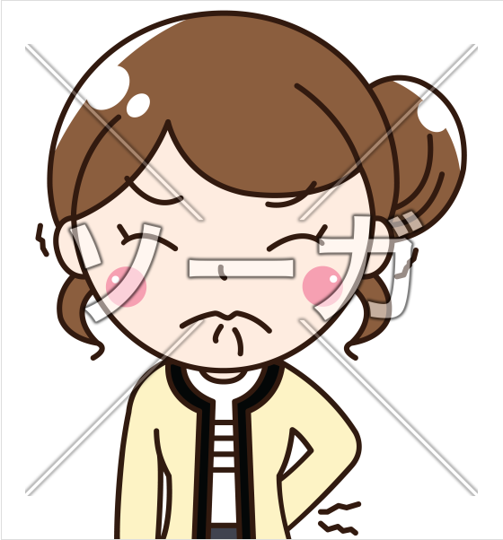 ソーガ 無料イラスト素材 腰痛に苦しむ女性 T Co Hecvm36qtq フリー素材 イラスト フリー画像 無料配布 ソーガ 腰痛 カーディガン Ol