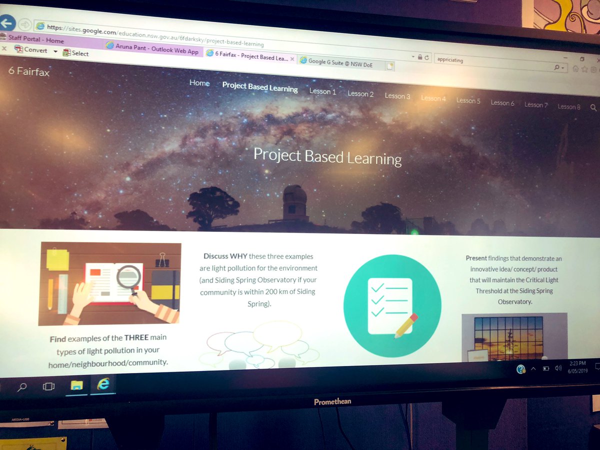 ArunaPant4's tweet image. Embracing teaching through project #PBL. Great start to our @darkskyaus project integrated with  #LISC #visiblelearning writing #VanGough #thestarrynight &amp;amp; we have  highly #engagedstudents. #kahoot #futurefocusedlearning @kelmade5 #lightpollution #GSuiteEdu #DoEscitech
