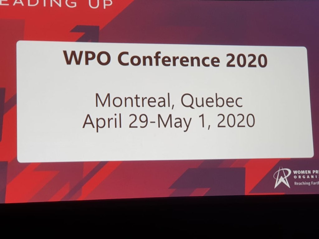 WPO_SouthAfrica's tweet photo. WPO Annual Conference 2020 - destination announced on the final day of #WPOLeadingUp #wpo #womenentrepreneurs #success #winning @WomenPresidents https://t.co/sO7jJRqswV
