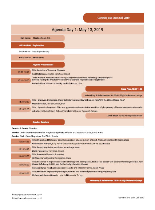 2020_genetics's tweet photo. @dynamicgenetics We are glad to share #Scientific_program of Genetics and Stem Cell 2019 congress going to be held at May 13-14, 2019 at Park Inn by Radisson ,Sweden
Download Program @ https://t.co/W7W55r7s1x 
#Delegates #Program #Genetics #Genetic_disorders #Speakers #Sessions https://t.co/elA7zTdTBi