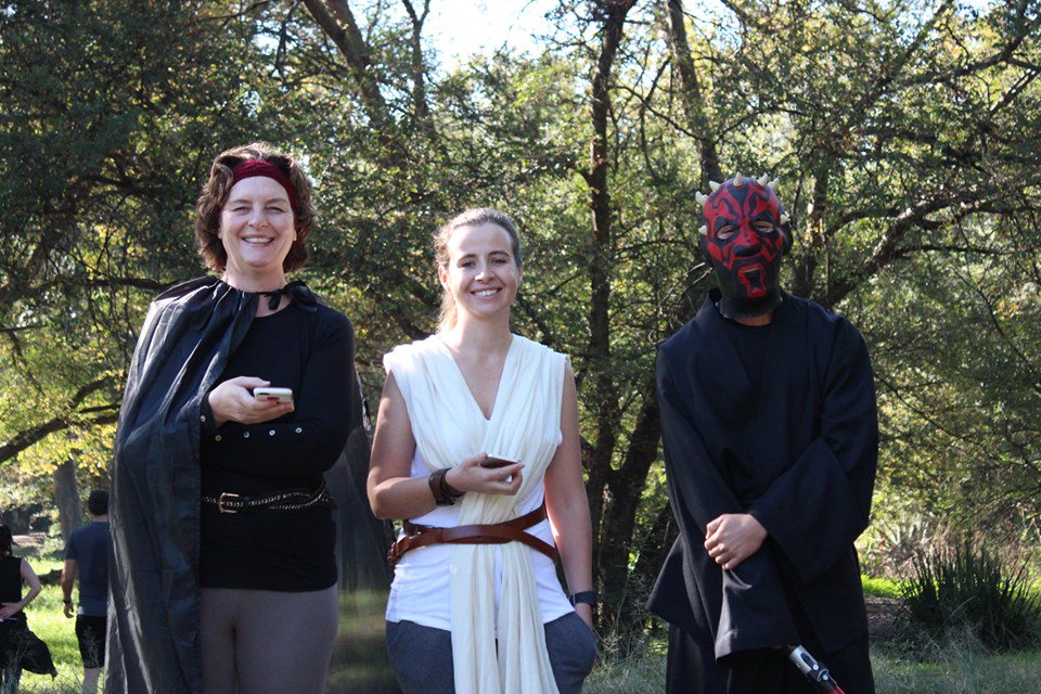 Our 400th event combined with our Star Wars theme lead to a festive and fun run through Delta Park. To all our Role players a huge thank you we had a ball