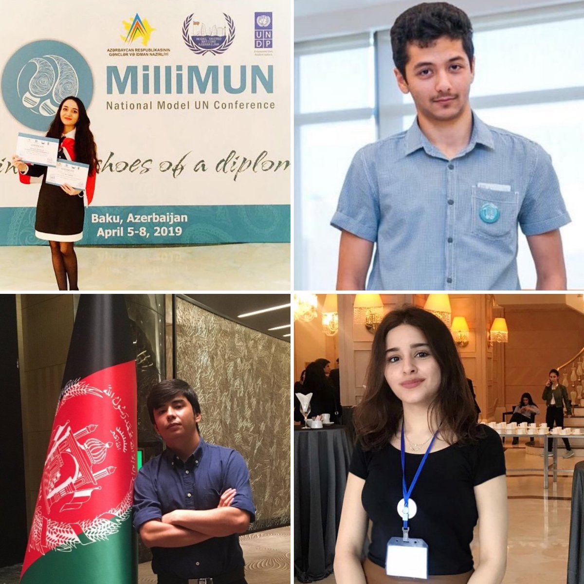 mun_azerbaijan's tweet photo. Meet the winners of #BestDebater award of #IIIMilliMUN:
UNGA: Maryam Bababayli, Delegate of Canada
UNSC: Elmar Mammadaliyev, Delegate of Russia
UNEP: Amanullah Nazari, Delegate of Canada
UNWOMEN: Humay Mammadova, Delegate of Netherlands
#MunAze #MUNAzerbaijan #MUNFamily https://t.co/3FD0Edcy68