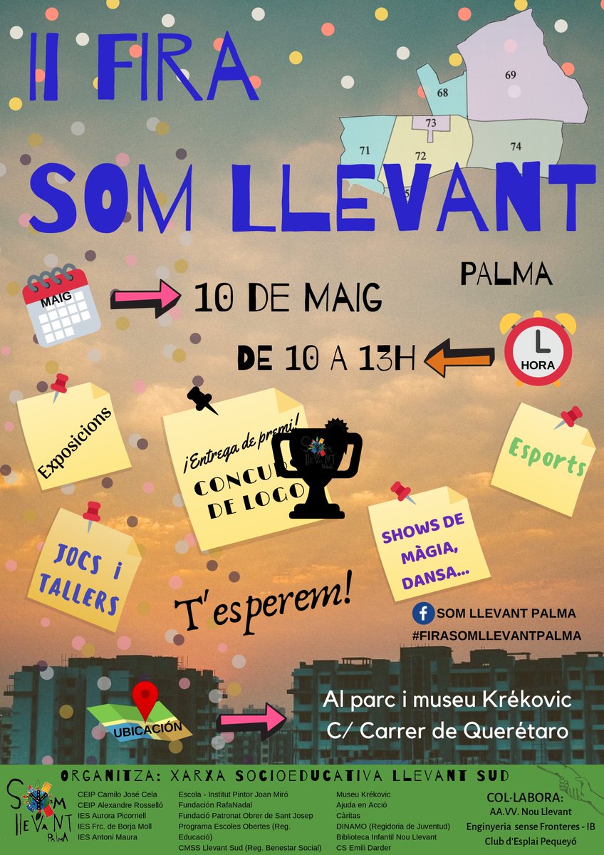 El proper divendres 10 de maig celebram la 2a FIRA SOM LLEVANT. Estau tots convidats!