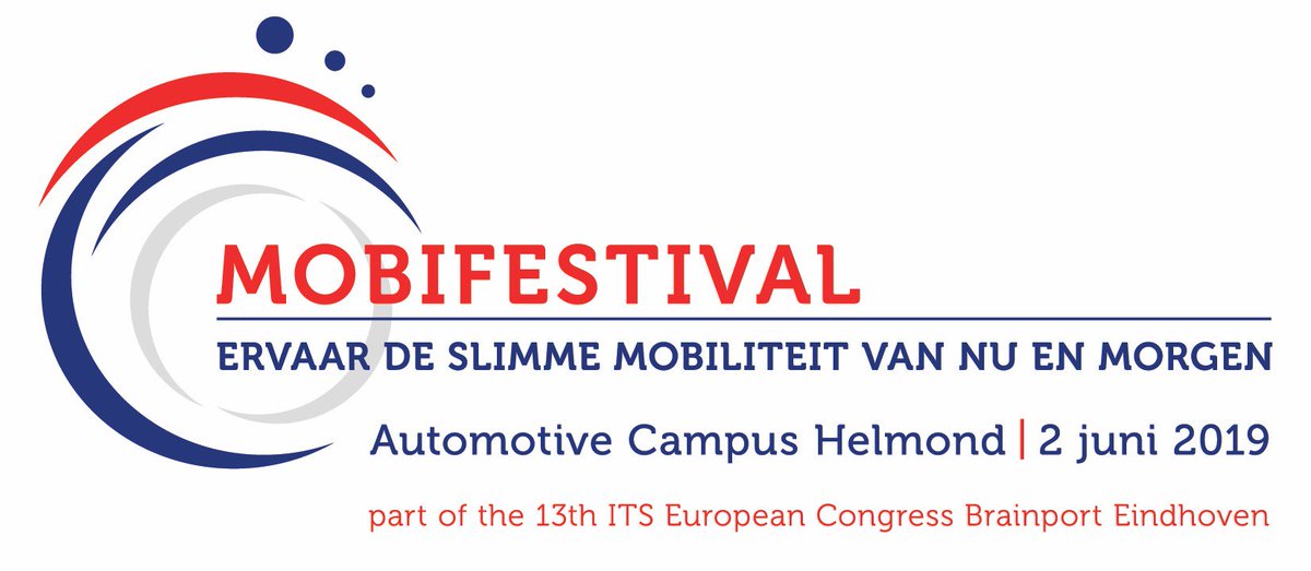Ervaar de slimme #mobiliteit van nu en morgen op het #mobifestival
Zondag 2 juni 2019 op de #AutomotiveCampus #Helmond 
Het Mobifestival is het startsein #ITSCongress, het grootste evenement in Europa voor #smartmobility en digitalisering van transport. mobifestival.nl