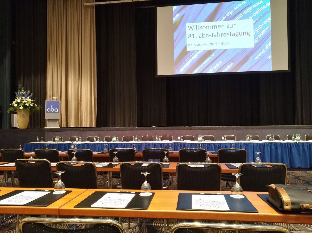 Juergen_Fodor's tweet photo. Für die nächsten 2 Tage auf der 81. #aba Jahrestagung #abaJT in Bonn.
For the next 2 days visiting the 81. Annual Conference of the aba, the main organization for occupational #pensions in Germany. https://t.co/LIYDfT7OCs