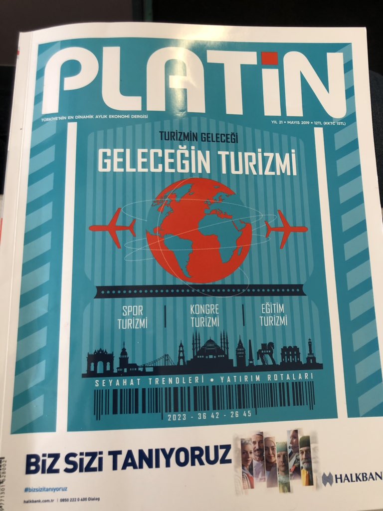 Turizmciler, gezginler bu ay muhakkak <a href="/platindergisi/">Platin</a> almanızı tavsiye ederim.
Seyahat ile ilgili trendleri, geleceği, app’leri, 2060 yılında ne olacağı vs o kadar güzel anlatmışlar ki!