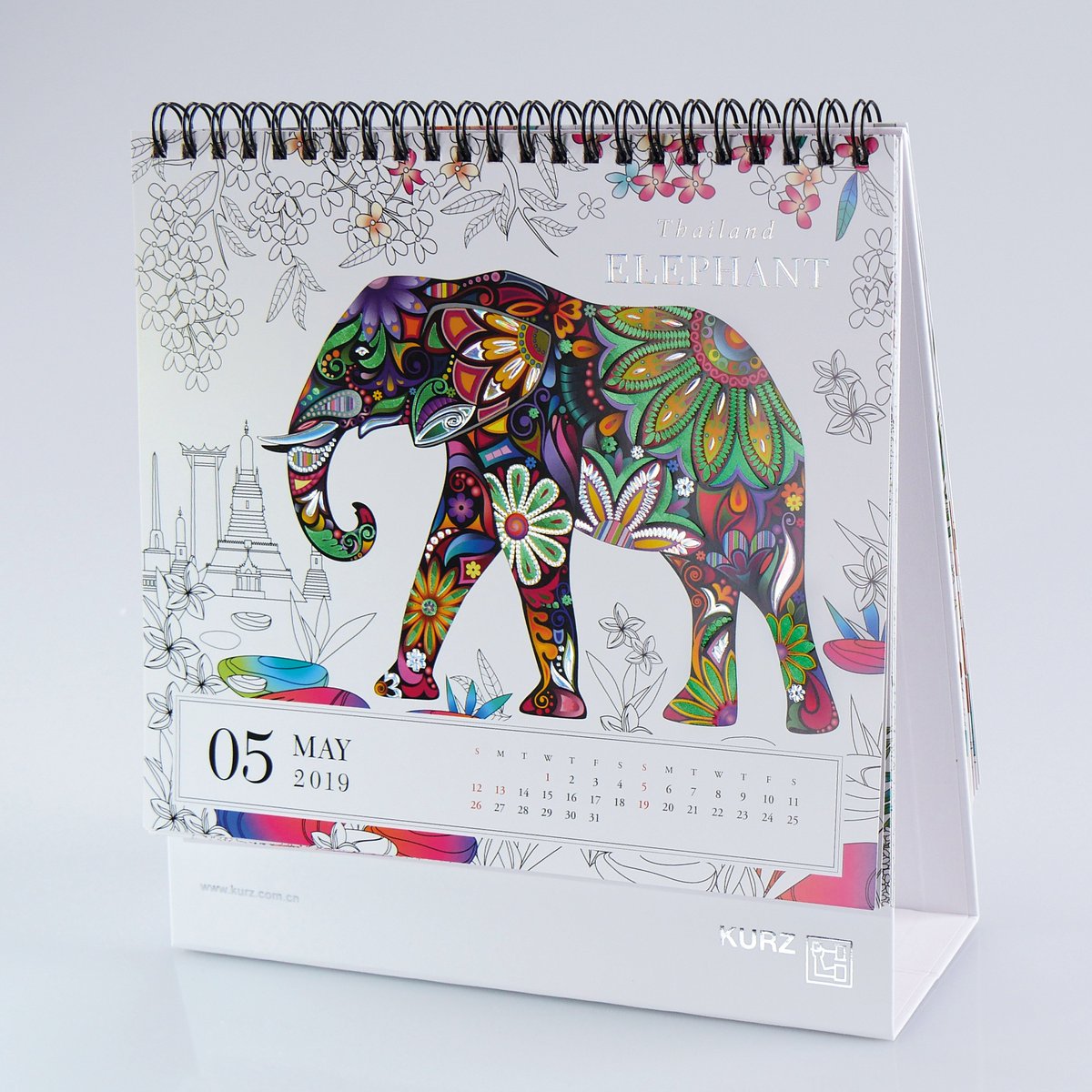 As if we had already known it at KURZ: Thailand is the theme of our May calendar page, harmonizing with the festive coronation of King Maha Vajiralongkorn.

Congratulations on the coronation!

#leonhardkurz #calendar #print #graphicdesign #thailand #elephant #MahaVajiralongkorn