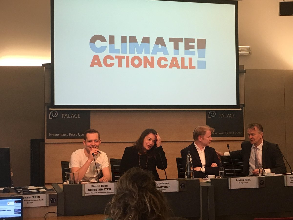 CANEurope's tweet photo. Europeans calls for action in the face of climate emergency.🌍🌡️
Stay tuned to learn more about the Climate Action Call supported by largest ever alliance of European stakeholders.
Our joint press conference is about to start📢📢 https://t.co/aNJbWhgdsR