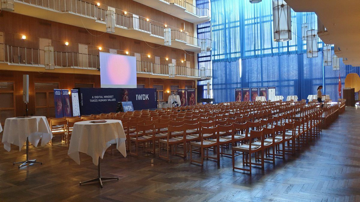 Internet Week Denmark kicks off at Aarhus Town Hall. Major tech event for everybody.  #iwdk #SmartCities #AarhusBSS