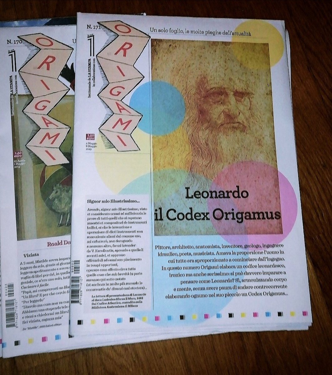 Su <a href="/LaStampa/">La Stampa</a> la garante dei lettori <a href="/annamasera/">Anna Masera</a> scrive che <a href="/OrigamiTwitta/">Origami</a> non uscirà più in edicola. Si studia una versione 2.0 dice <a href="/Maumol/">Maurizio Molinari</a>. Da #Putin a #Leonardo, il giovedì mattina perderà di valore #ciaorigami