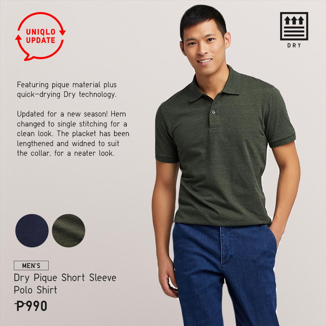 dry pique polo shirt uniqlo